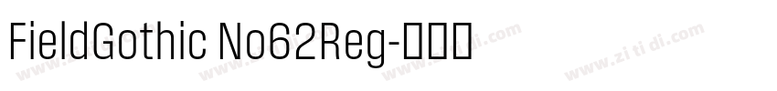 FieldGothic No62Reg字体转换
